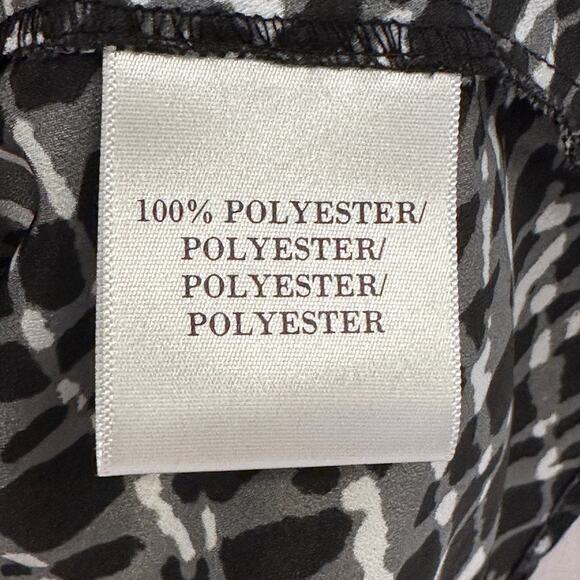 L.K. Bennett Black & White Puff Sleeve blouse size 4 - Picture 4 of 5